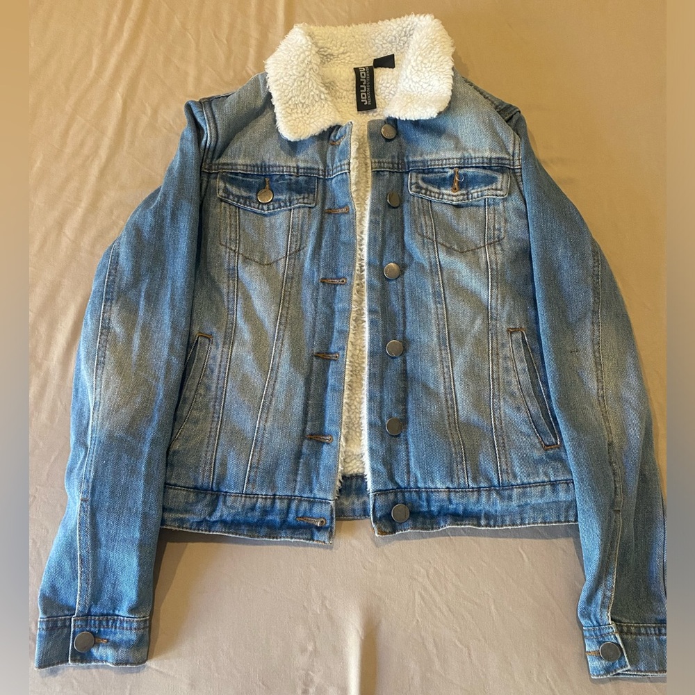 Fuzzy Jean jacket